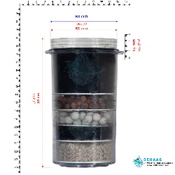 v2 Gosonic Multi Stage Filter for Gravity Water Purifier System Silver jk